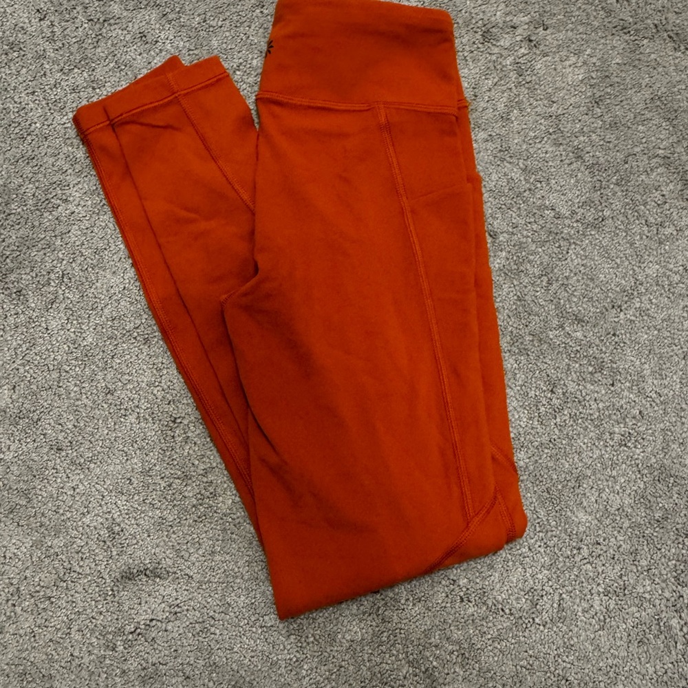 Athleta Girl High-Rise Orange Leggings